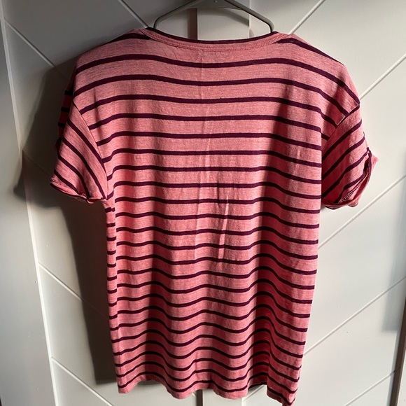BOGO 🌿JCrew Linen Striped Henley🌿 - Picture 3 of 4